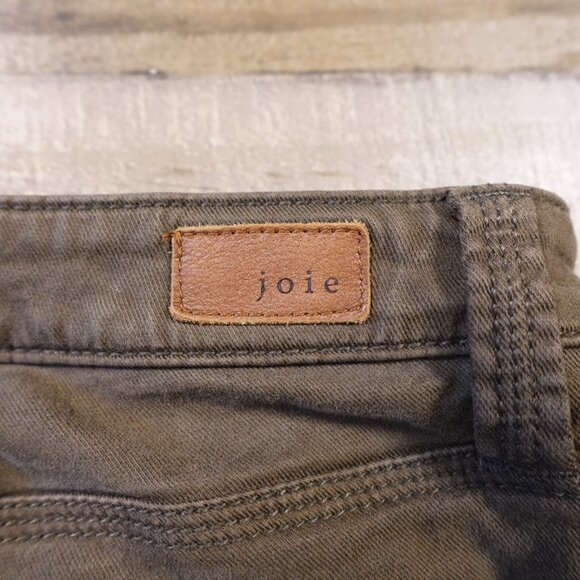 Joie Utility Cargo Skinny Pants Women’s 29 Olive Brown Zip Pocket Casual - Picture 11 of 15